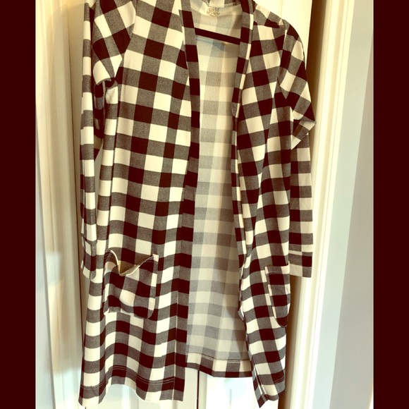 Black and white duster/cardigan - Picture 1 of 2